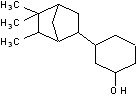 Iso Camphyl Cyclo Hexanol Structural Formula